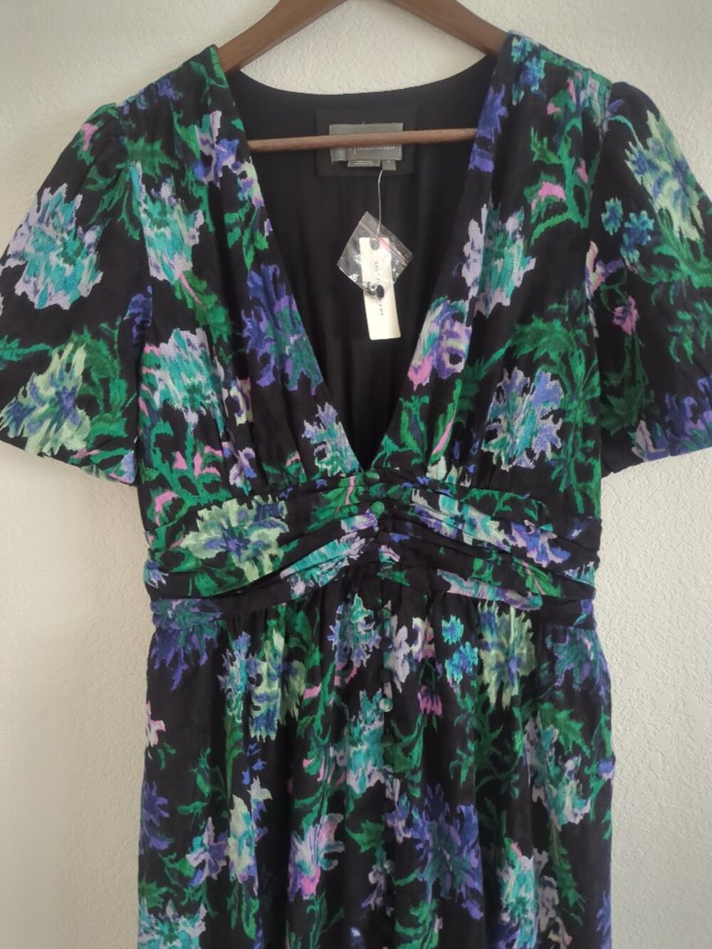 NWT Anthropologie Katerina Maxi Button Front Floral Dress Medium - Picture 8 of 16